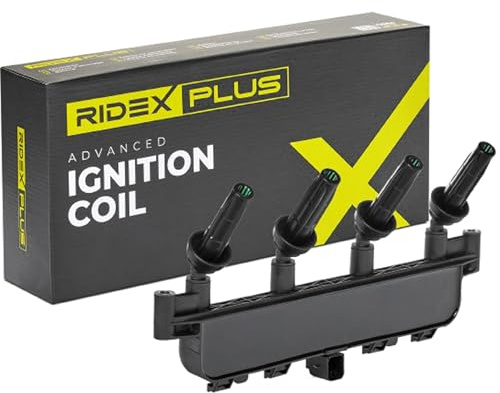 RIDEX PLUS 689C0091P Zündspule 12V Anschlussanzahl 4 Kompatibel mit PEUGEOT 206 Schrägheck 2A/C 597072 597074 5970A9