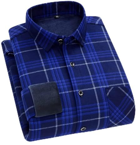 Chemise décontractée en flanelle doublée polaire Sherpa pour homme,manches longues,boutonnée,chemise à carreaux,veste en coton à carreaux,bûcheron,chaud,occidental,automne,hiver,manteaux,vêtements d