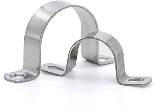 MgcTolBox 10 Stück Schwerer U-Rohrschellen Ø 40mm, Edelstahl Rohr Rohrschelle Schlauchschnalle Rohrhalterung | Verschiedene Größen
