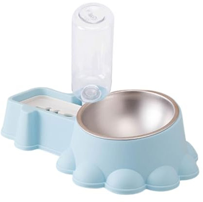 INOOMP Adorable Distributeur Deau pour Chats avec Bol Dalimentation Intégré Au Design Décoratif pour La Maison Lanimalerie