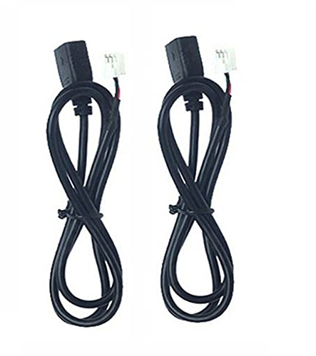 Saiyana Lot de 2 câbles USB 4 broches + 6 broches pour autoradio stéréo 1 m Câble USB adaptateur USB 1 m