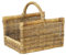 Panier à Bûches Rectangulaire en Osier Avec Poignée Sannover