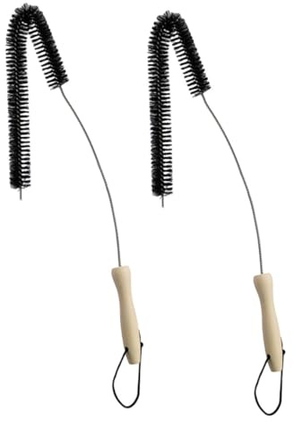 Mobestech 2pcs Flexible Brush for Dryer Vent Cleaning Washing Machine Cleaning Tool Rollable Washer Brushes Assorted Style