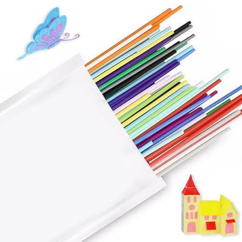 300 Stück 3D Doodler Stift Nachfüllpacks 3D Druckstift Filament-Nachfüllungen Für 3D-Stifte 3D Stift Filament Pcl 3D Zubehör Materialien Set Buntes Plastik