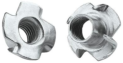 T-Muttern, Gewindeeinsätze, 10 stücke M3 M4 M5 M6 M8 M10 M12 T-mutter Blind Pronged Insert T-Mutter for Holz Möbel hardware(M12)