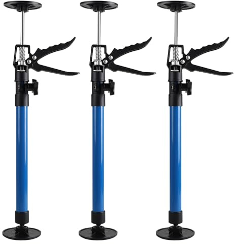 MIGUBIGU 3 stycken karmspännare 50–115 cm, dörrkarmsspännare, lastsäkringsstång, teleskopstöd, justerbar höjd, maximal bärkapacitet 40 kg, för att stödja dörrkarmar, skåp
