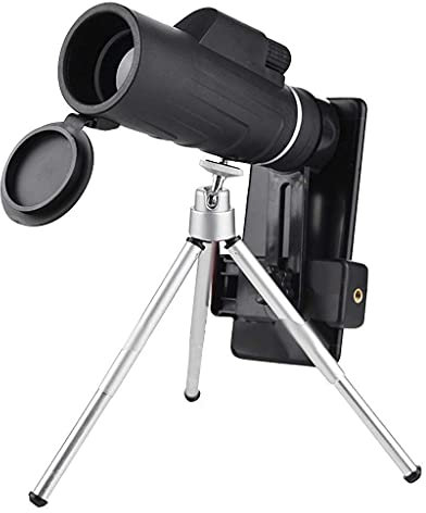 Télescope monoculaire pour l'observation, la randonnée, l'exploration, Zoom Optique HD, trépied et Clip pour téléphone Universel. Convient pour la Voile et l'observation des Oiseaux.