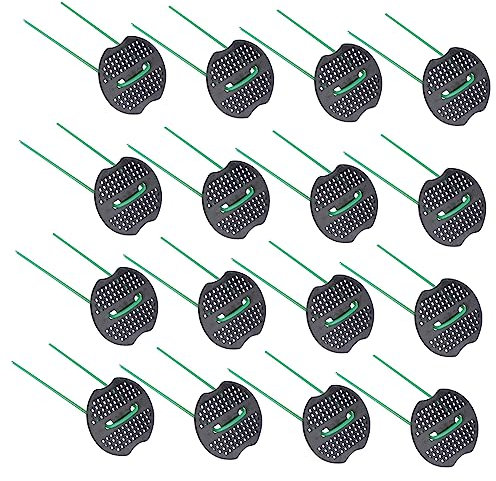 ibasenice Estacas u Metálicas Galvanizadas para Césped y Jardinería Kit De Estacas y Juntas para Sujeción Exterior