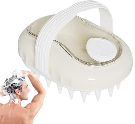 Lesunbak Spazzola per shampoo – Scrubber per capelli per cuoio capelluto, con setole in silicone, esfoliante per capelli per donne e uomini, uso bagnato e asciutto