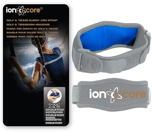ionocore Ellenbogenbandage Für Tennisarm - Tennis-Arm Bandage und Elbow Brace - Ellenbogen Bandagen Herren und Damen - Kompression Bandage Ellenbogen - Tennisarm Manschette Für Fitness, Tenis, Golf