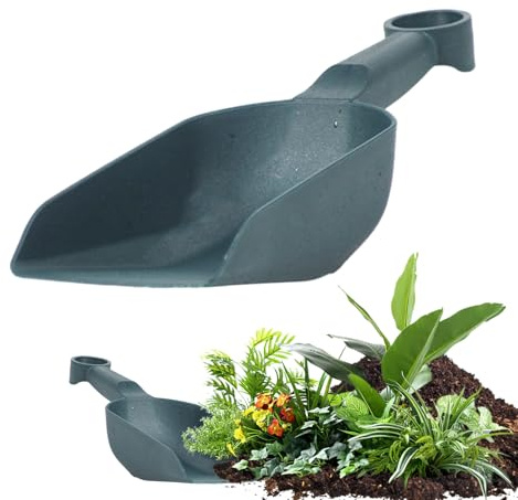 Paletta da giardino | Paletta da giardinaggio spessa e robusta, con impugnatura comoda, grande paletta leggera per trapianto, scavare, piantare, coltivare, pala da giardino