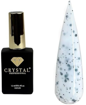 Base Coat UV Gel 12 ml | Base para uñas con consistencia similar a yogur y fuerte adhesión | Camuflaje Base Coat para uso profesional | Esmalte UV | Blanco y Gris 004
