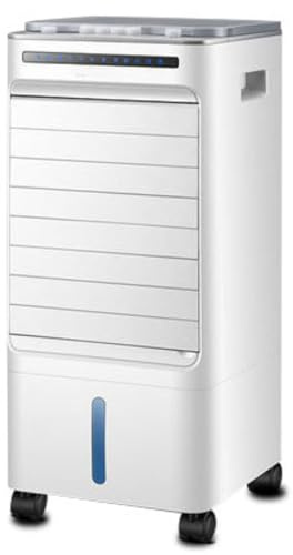 Aire acondicionado portátil evaporativo con 3 velocidades y 3 modos, ventilador oscilante de 60° con tanque de 5 litros y control remoto, sin necesidad de manguera, ideal para habitaciones, oficinas