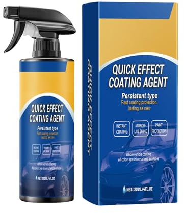 Agent de revêtement en spray – Spray de revêtement haute protection 120 ml – Agent d'entretien d'accessoires d'entretien pour vitres extérieures de véhicules, jantes de fenêtres, détails marins, moto