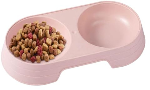 Acunny Bols pour Chiots | Bols surélevés Macaron Double pour Chat - Gamelle pour Chien Bols d'eau et de Nourriture pour Nourrir Les Petits Chiens de Taille Moyenne Chats Chiots