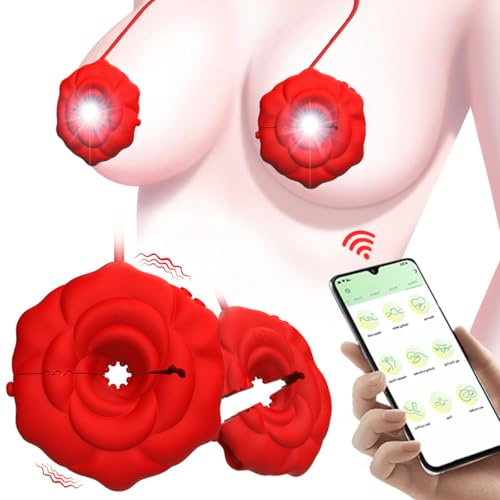 Pinces à tétons vibrantes, vibromasseur, 9 modes de vibration, en silicone, portable et rechargeable, masseur de tétons, jouet sexuel rose pour adultes, pour femmes et couples