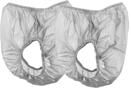 Pantaloni per Incontinenza Adulti 2 Pezzi in Metallo Argento | Anziani e Bisogni Sanitari Specifici, Uso Quotidiano e Notturno, Vestibilità Comoda, Cambio Rapido