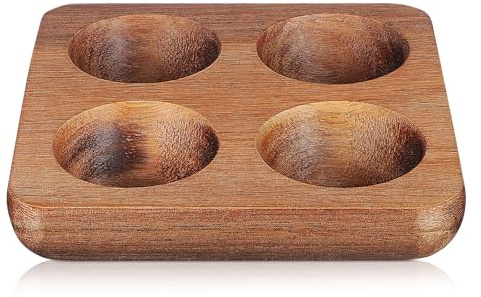 EPIGEIST Vassoio in Legno Marrone per Frigorifero e Cucina Porta Uova Resistente ai Danni, Capacità per Uova, per Piano di Lavoro e Uso Domestico