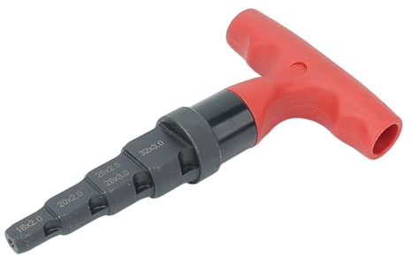 Taladro biselado de múltiples funciones con agarre ergonómico, herramienta de mezcla de 4 mediciones para procesamiento de tuberías, escariador cónico de mano
