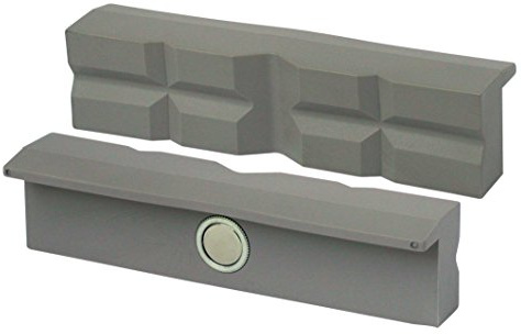 Mâchoires d’étau/mâchoires de protection à angle droit, planes-parallèles, aimants spéciaux intégrés, convient pour étau, Matériau :polyuréthane, 4665275