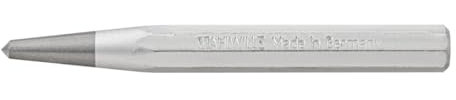 Stahlwille 70050002 Centre Punch, 12 mm Wide Tip, 120 mm Long, Octagonal Shank, Chrome Vanadium Steel, Lacquered Silver, Precision Marker for Drilling, Made in Germany