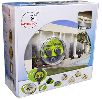 Jardibric - Kit Brumisation Extérieur 10 m avec Temporisateur - Filtre et Fixations Incluses