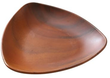 Yanco Wd-608 20,3 cm Assiette creuse triangulaire 453,6 gram, 3,2 cm de profondeur, EN Mélamine, bois, finition, Lot de 48