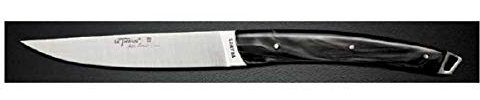 Visiodirect Lot de 12 Couteaux à Steak Kobé Manche Noir