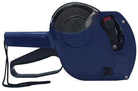 Original Preisauszeichner MoTEX© MX-2612 NEW - Profi - Euro (1-zeilig, 7-stellig für 26 x 12 mm Etiketten) sofort einsatzbereit - blau