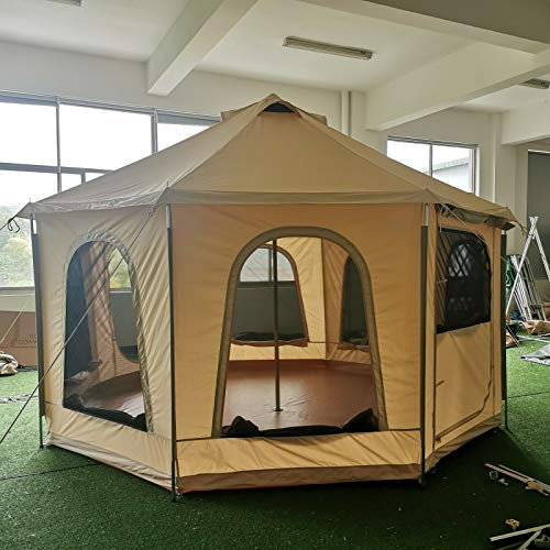 Leshade Yurt Bell Glamping Camping Screened Patio Awning Canopy Gazebo Wall Tent