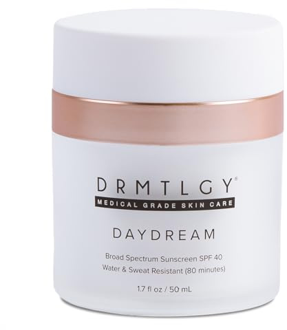 DRMTLGY Day Dream Sunscreen & Face Moisturizer SPF 40 – Water & Sweat-Resistant Sunscreen for Sensitive Skin – UVA/UVB Protection, Skin Care & Makeup Friendly