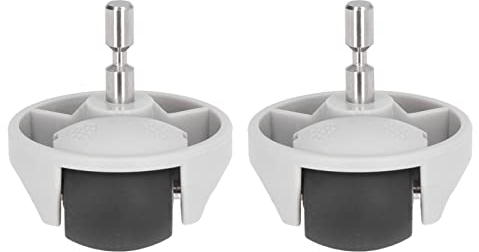 Fdit 2 Stück Roboter-Kehrmaschine Universal-Laufrolle Vorderrad Ersatz für E4 E5 S5 Langlebige Roboter-Kehrmaschine Vorderrad-Laufrolle