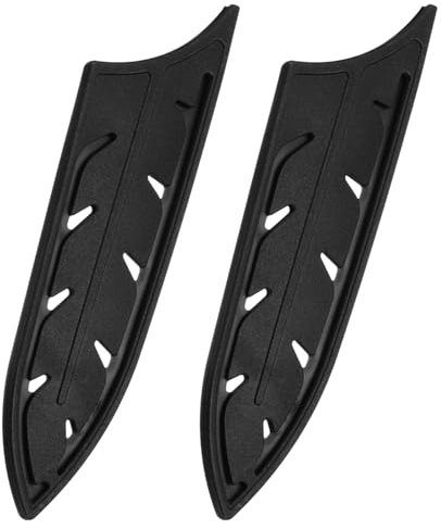 sourcing map 2Stk Messer Schutzhüllen Schneidenschutz für Messer für 6 Keramik Messer Schneide Klingenschutz Universal Messerscheide für Küche Schwarz
