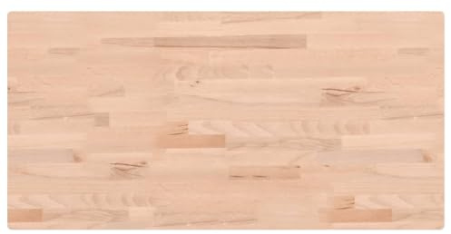 vidaXL Tischplatte 100x50x4 cm Rechteckig Massivholz Buche