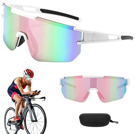 Mineup Schnelle Brille Damen, Schnelle Brille Rave, UV400 Sport Sonnenbrille Herren Damen, Anti-UV Polarisiert Fahrradbrille Für Outdoorsport Radfahren Fahren Laufen Angeln Wandern