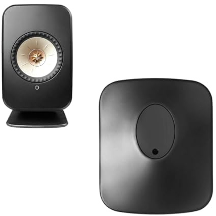 Schreibtischständer aus Metall, Lautsprecher-Tischständer, Schreibtisch-Studio-Lautsprecher, Keil-Halterung für KEF Lsxii-Lautsprecher (schwarz)