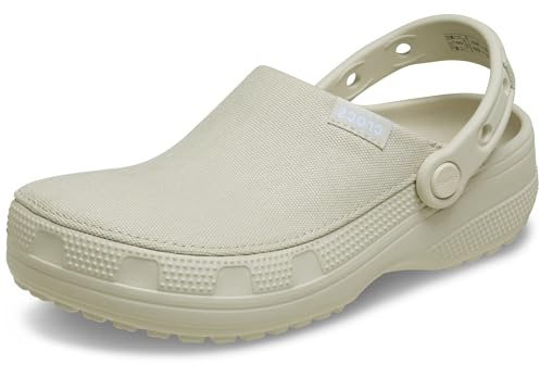Crocs Unisex Classic Crafted Canvas Clogs Stucco Men 8/Women 10 Medium