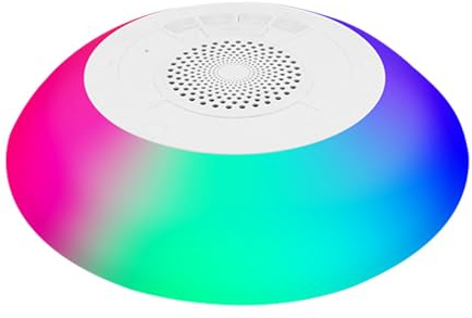 Wireless Hot Tub Speaker - Waterproof Bath Speaker, Handsfree Speaker | With 8 Light Modes 1200mAh Battery Portable Save Space & Jam for Pool Garden & Outdoor Activities Accessories Gadget