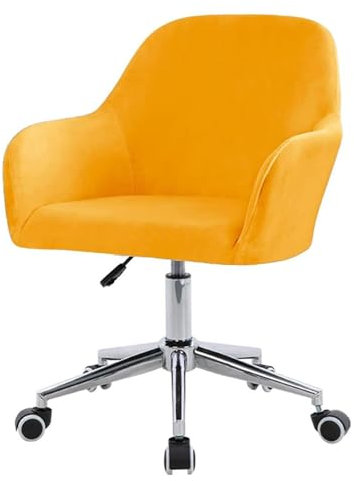 Elastische Velours-Esszimmerstuhlbezüge mit Armlehnen - Waschbare Schonbezüge für Esszimmerstühle, Dehnbare Stuhlschoner für Büro, Küche, Wohnzimmer, Hotel und Bankett(Gold,Set of 1)