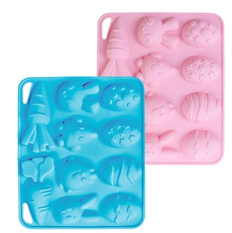 Stampi in silicone pasquale, stampo per uova di cioccolato, stampo per uova e cioccolato, per uso alimentare, antiaderente, decorazione per torte di compleanno