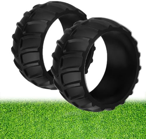 SIGANDG Radschutz für Mähroboter Radschutz für Worx Landroid Frontrad Profil für Modelle S300 M500 M700 M1000 (Plus) Traktionsverbesserung(2 Stück)