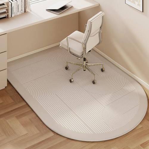 Odot Office Chair Mat for Carpeted and Hardwood Floor Protector, Modern Non-Slip Computer Gaming Rolling Chair Desk Mat Protection Carpet for Wooden Floors (Line,120x160cm)
