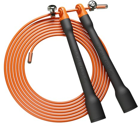 Ultra-Light Springseil Boxen, 2,8m Länge, 2,5mm PVC-Kabel, 110g Gesamtgewicht, Ergonomische Griffe, Schwarz, Verstellbare Länge