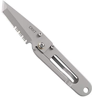 K.I.S.S., Stainless Handle & Blade, Tanto, ComboEdge