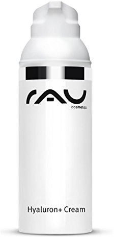 RAU Cosmetics Tagescreme mit Lichtschutzfaktor - Hyaluron Cream SPF 10 50 ml - Feuchtigkeitscreme + Sonnencreme - Frauen & Männer - Hyaluronsäure Anti Aging Creme gegen Falten, Trockene Haut Gesicht