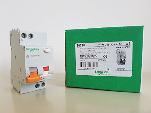 DOMC45C2530C - Schneider Electric C INT.MTD DOMC45 1P+N 1M 25A 30MA