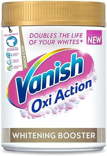 Vanish Fabric Stain Remover, Gold Oxi Action Powder Crystal Whites, 1.41 kg