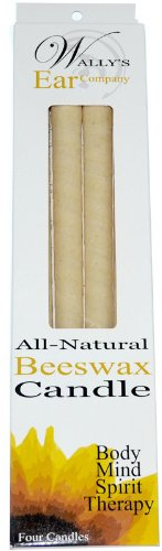 Wally's Natural Products 100% Beeswax Ear Candle (4 per Packet)