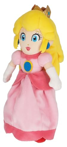 Sanei Super Mario All Star Collection AC05-25,4 cm Principessa Peach Piccolo Peluche, Rosa