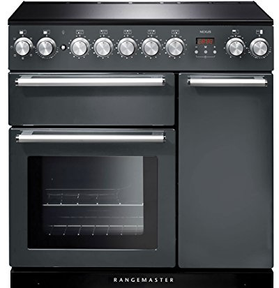 Rangemaster Nexus NEX90EISL/C 90cm wide Electric Range Cooker with Induction Hob - Slate - A/A Rated